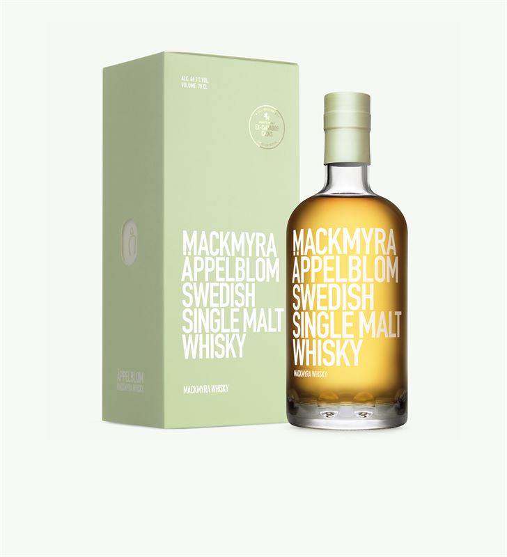 Whiskyflaska med kartong. Foto: Mackmyra 